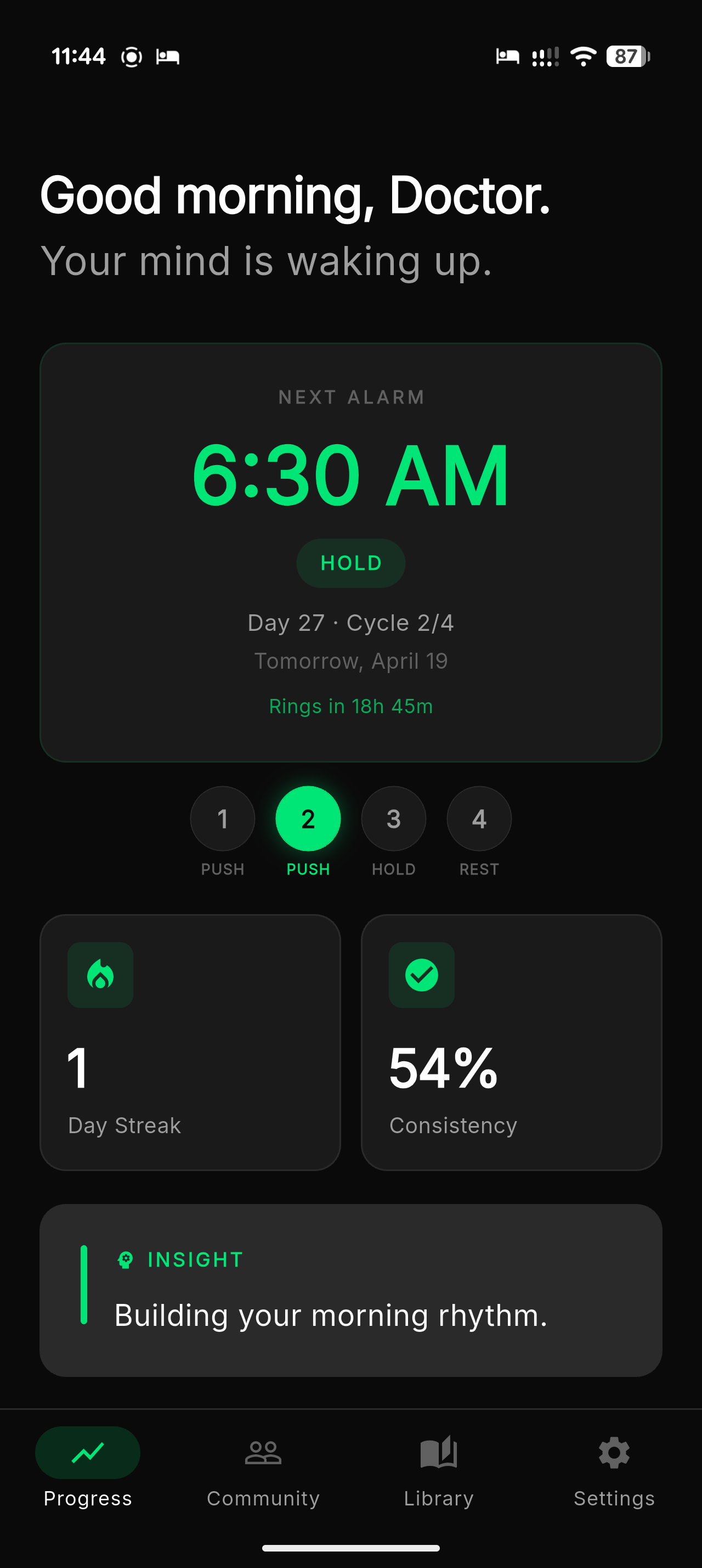 Progress Dashboard