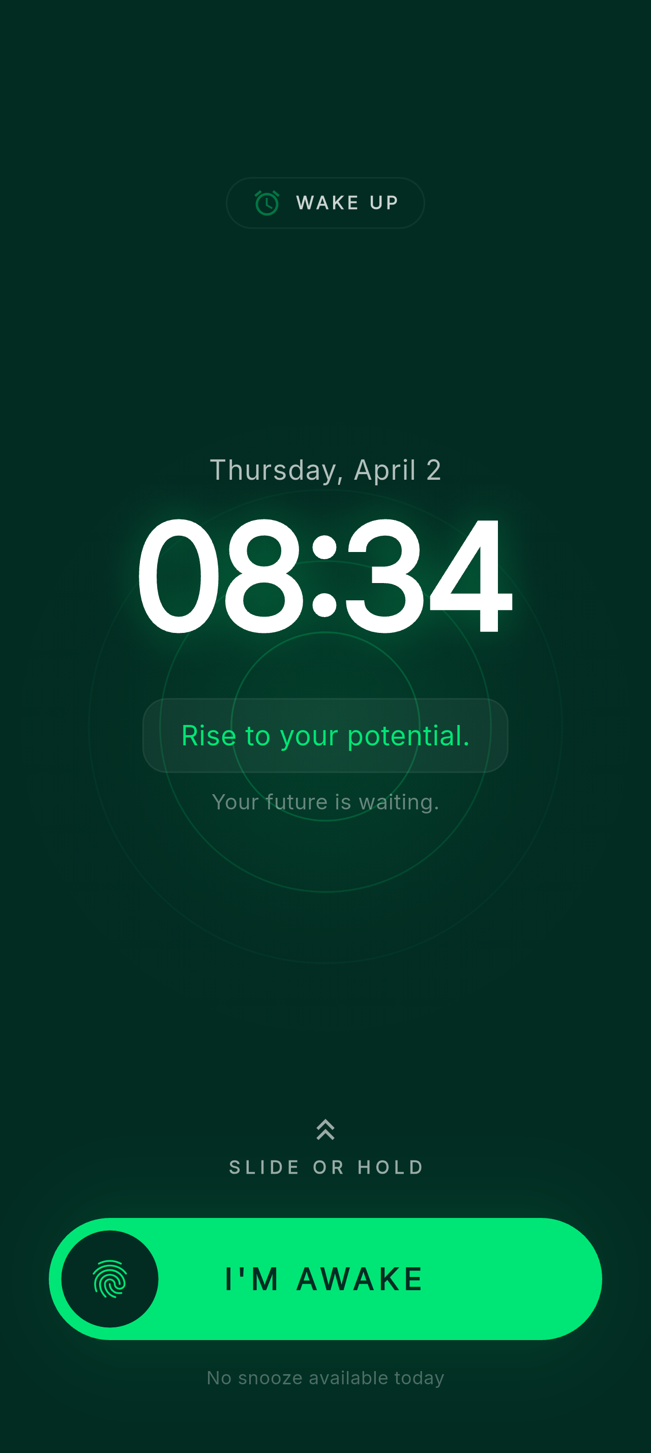 Alarm Screen